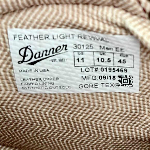 Danner - Feather Light Hiking Boots Revival, Men's - 11 - Picture 10 of 11